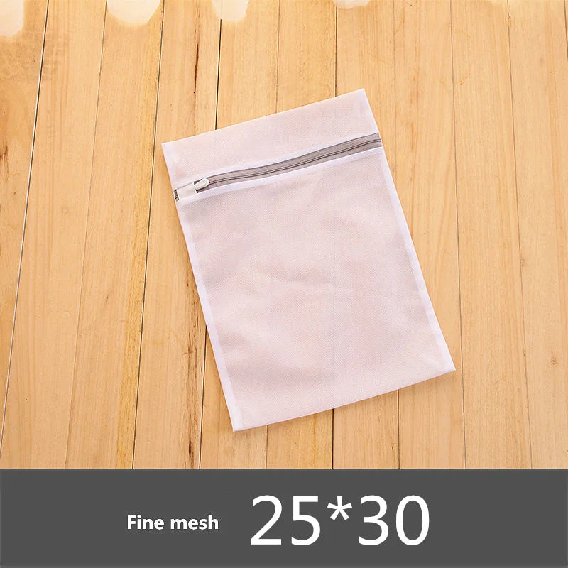 Sacs de lavage en maille à fermeture éclair gris Sac pour machine à laver domestique pour sous-vêtements de lessive