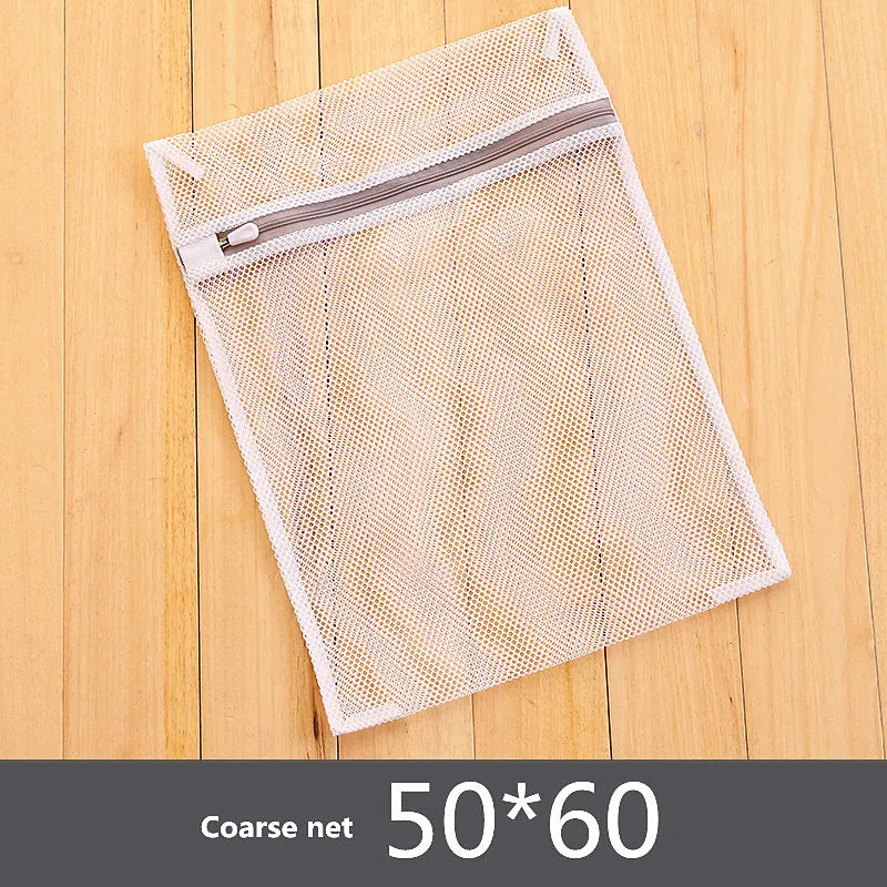 Sacs de lavage en maille à fermeture éclair gris Sac pour machine à laver domestique pour sous-vêtements de lessive