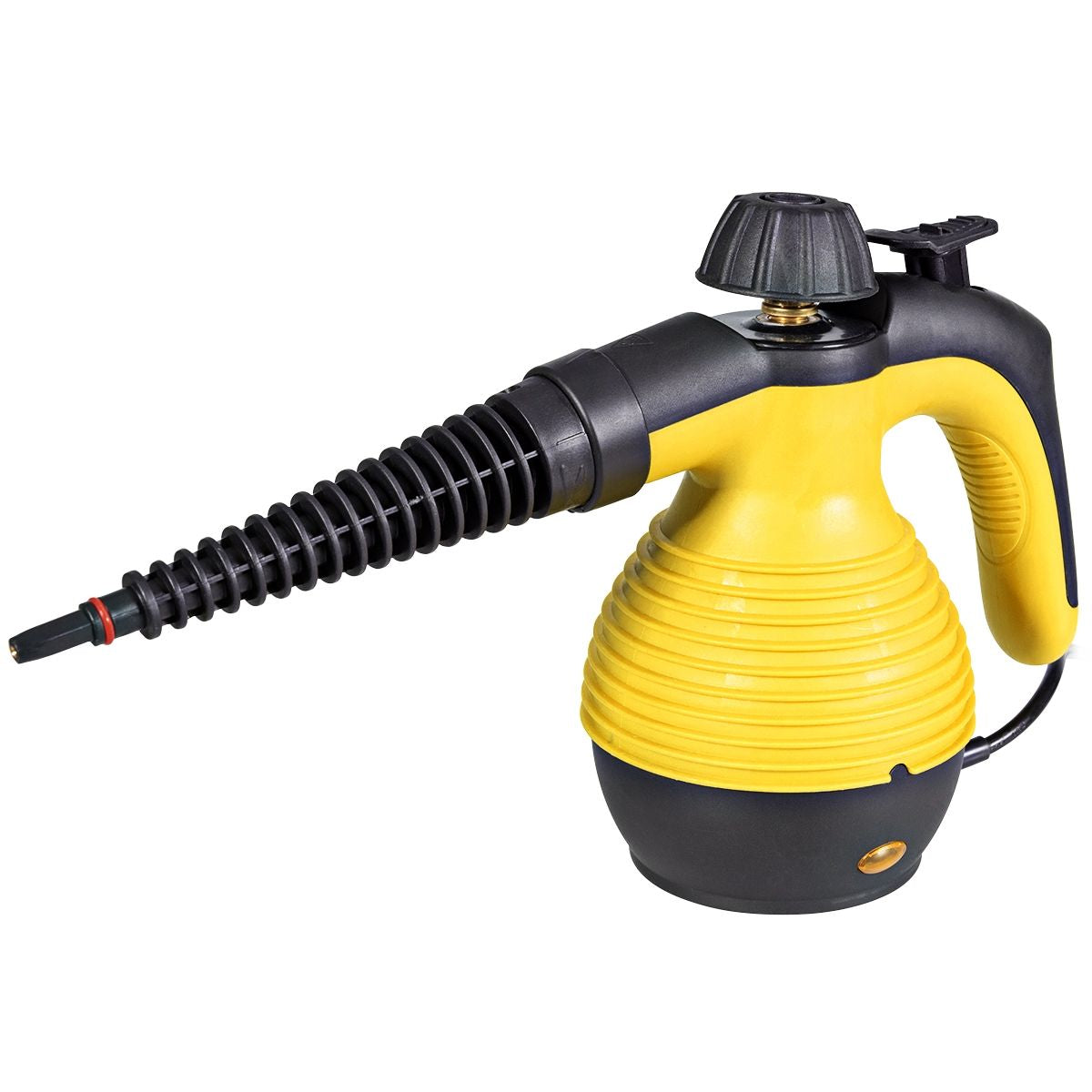 Nettoyeur Vapeur À Main Portable 900-1050W Réservoir 350ML 9 Accessoires Jaune