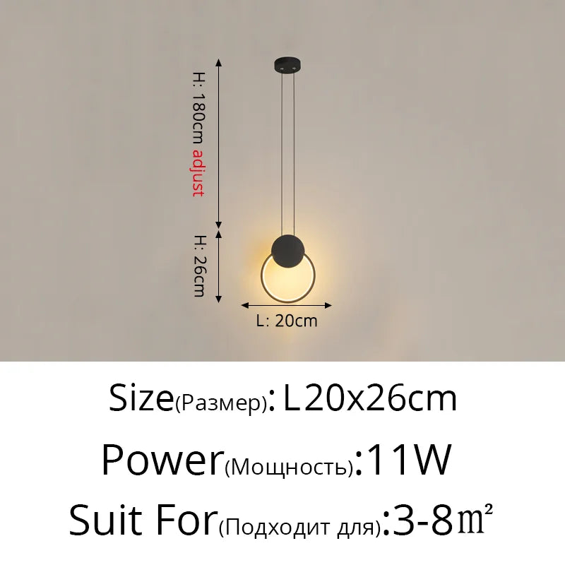 Modern LED Pendant Lights for Living Room Parlor Bedroom round Square Lamps Indoor Lighting Dropshipping Hanglamps Luminaire