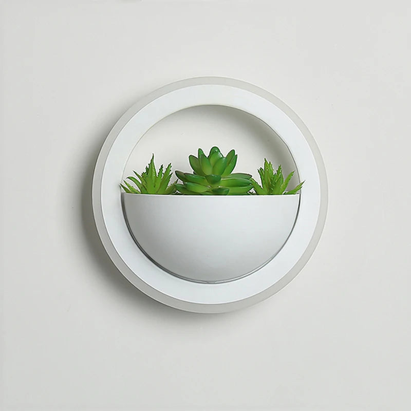 Modern LED Wall Light with Plant Nordic Creative Wall Lamp Living Room Aisle Bedroom Sconce Lamp Indoor Decoration LED Fixtures