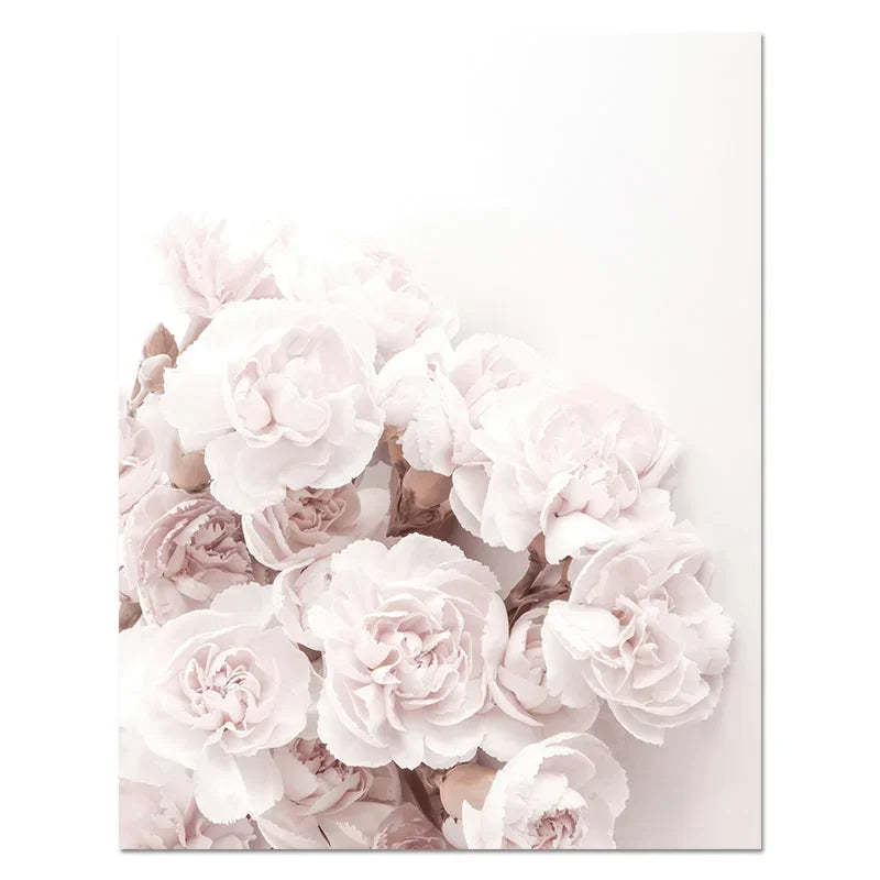 Modern Flower Wall Pictures for Living Room Pink Canvas Printings Unframed Poster Cuadros Decoracion Salon Wall Art Painting