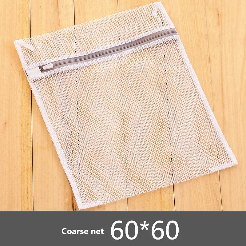 Sacs de lavage en maille à fermeture éclair gris Sac pour machine à laver domestique pour sous-vêtements de lessive