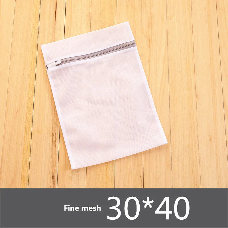 Sacs de lavage en maille à fermeture éclair gris Sac pour machine à laver domestique pour sous-vêtements de lessive