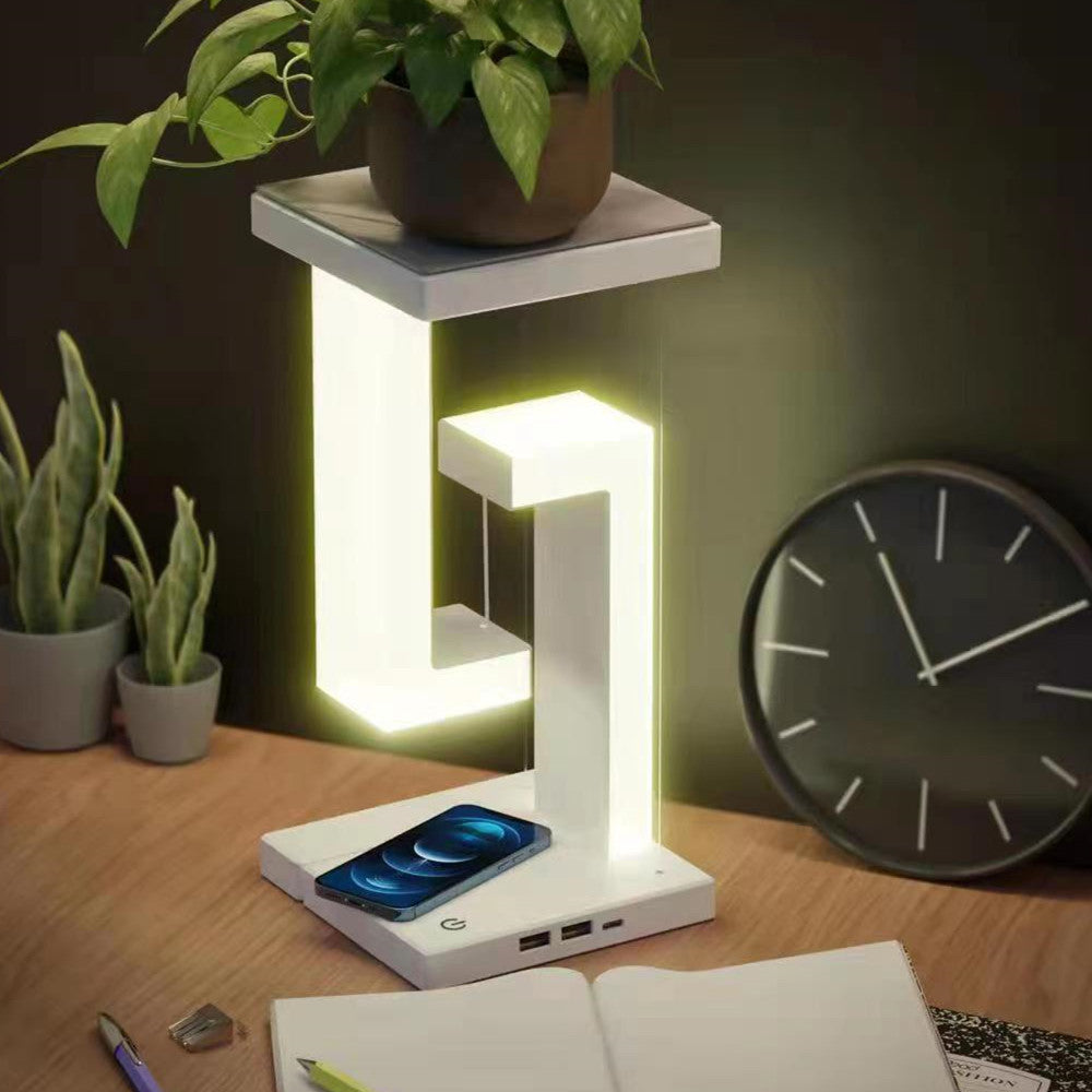 Lampe de table à chargement sans fil anti-gravité