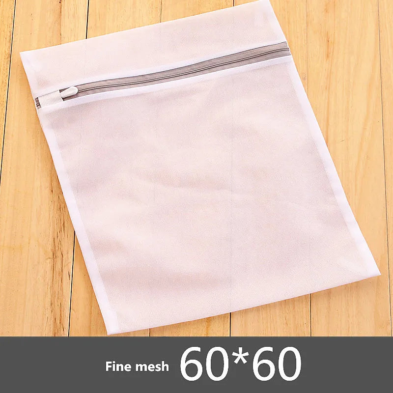 Sacs de lavage en maille à fermeture éclair gris Sac pour machine à laver domestique pour sous-vêtements de lessive