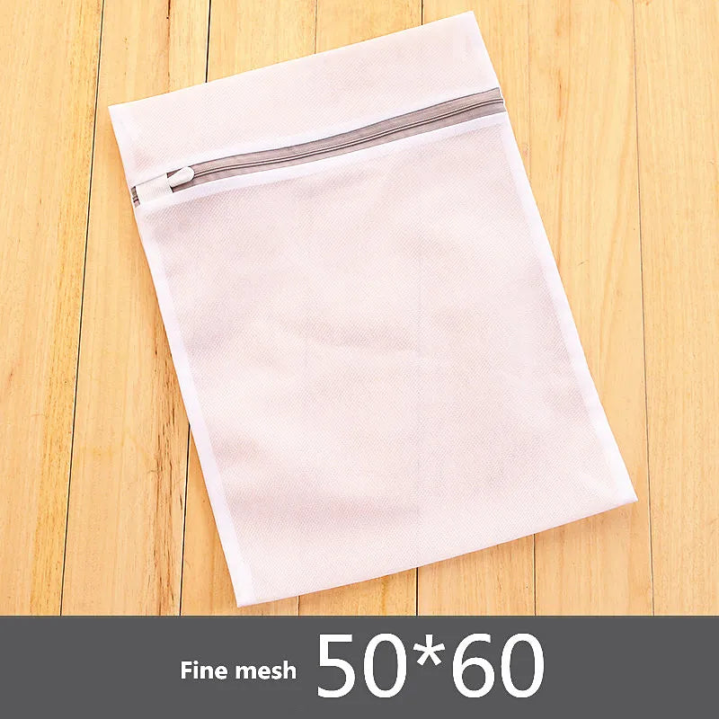 Sacs de lavage en maille à fermeture éclair gris Sac pour machine à laver domestique pour sous-vêtements de lessive