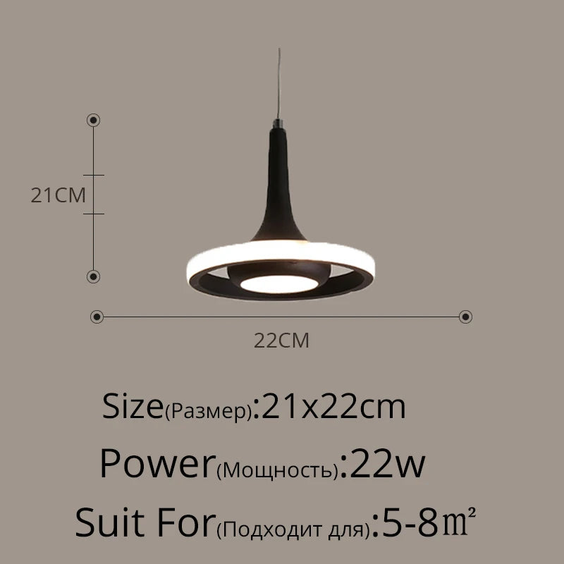 Modern LED Pendant Lights for Living Room Parlor Bedroom round Square Lamps Indoor Lighting Dropshipping Hanglamps Luminaire