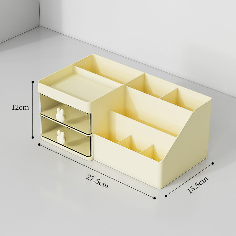 Boîte de rangement en plastique de haute qualité pour cosmétiques de bureau