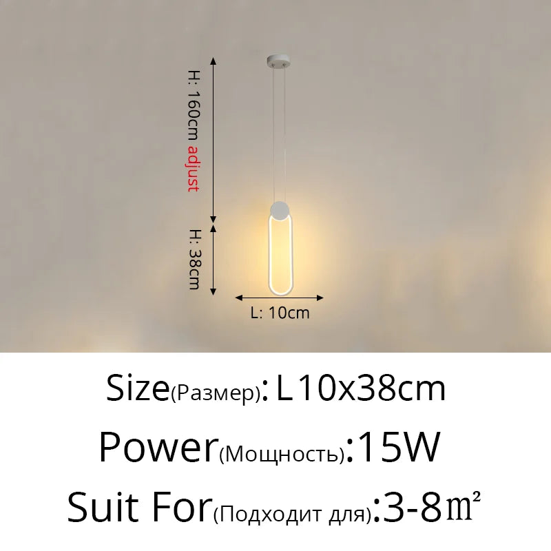 Modern LED Pendant Lights for Living Room Parlor Bedroom round Square Lamps Indoor Lighting Dropshipping Hanglamps Luminaire