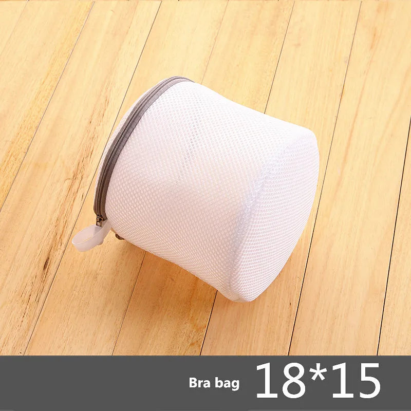 Sacs de lavage en maille à fermeture éclair gris Sac pour machine à laver domestique pour sous-vêtements de lessive