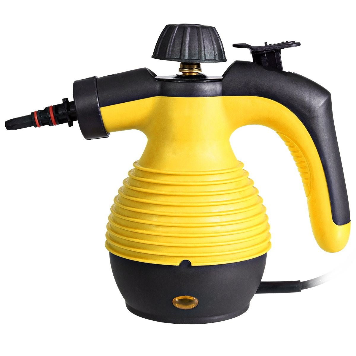 Nettoyeur Vapeur À Main Portable 900-1050W Réservoir 350ML 9 Accessoires Jaune