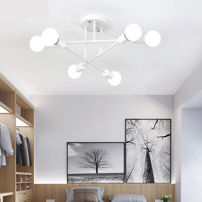 Modern Creative Lighting Warm and Romantic Golden Bedroom Modern Minimalist Personality Living Room Dining Room Ceiling Lamps