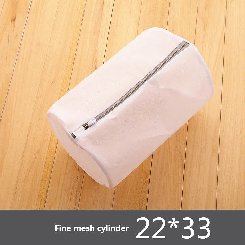 Sacs de lavage en maille à fermeture éclair gris Sac pour machine à laver domestique pour sous-vêtements de lessive