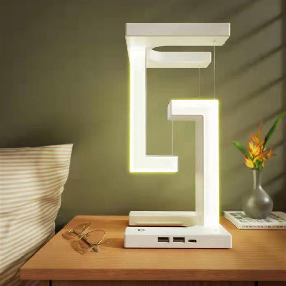 Lampe de table à chargement sans fil anti-gravité