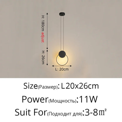 Modern LED Pendant Lights for Living Room Parlor Bedroom round Square Lamps Indoor Lighting Dropshipping Hanglamps Luminaire