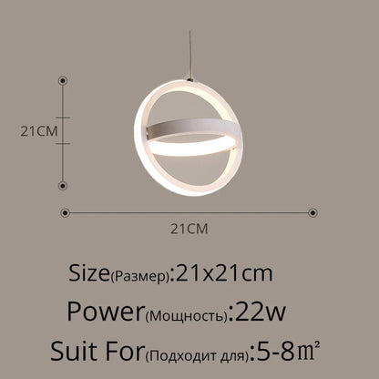 Modern LED Pendant Lights for Living Room Parlor Bedroom round Square Lamps Indoor Lighting Dropshipping Hanglamps Luminaire