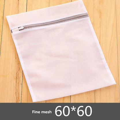 Sacs de lavage en maille à fermeture éclair gris Sac pour machine à laver domestique pour sous-vêtements de lessive 