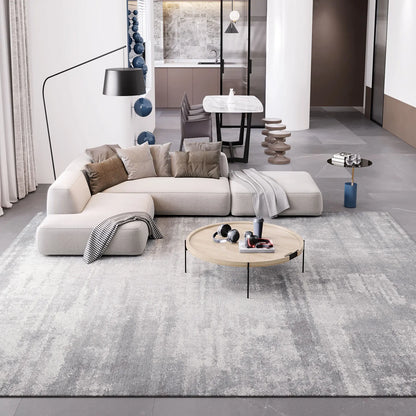 Tapis nordique doux moderne pour salon Tapis épais antidérapant pour salon, canapé, table basse, tapis de sol gris nordique
