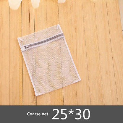 Sacs de lavage en maille à fermeture éclair gris Sac pour machine à laver domestique pour sous-vêtements de lessive 