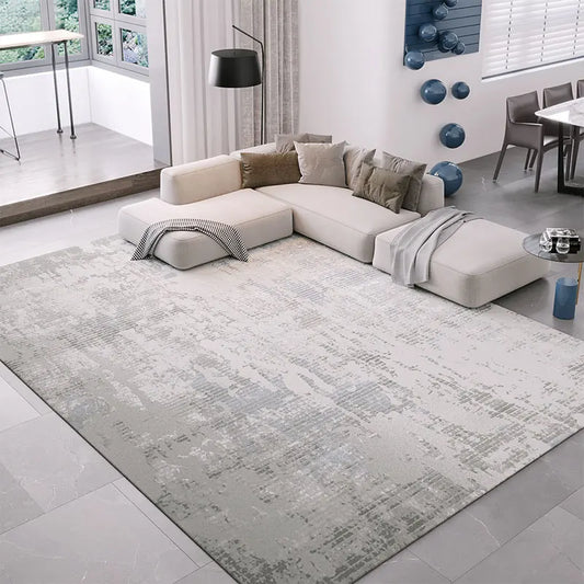 Tapis nordique doux moderne pour salon Tapis épais antidérapant pour salon, canapé, table basse, tapis de sol gris nordique