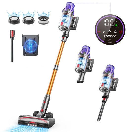 V7 2024 NOUVEAU Aspirateur sans fil Appareil ménager intelligent portable Tasse à poussière de batterie amovible 500W 50KPA Puissance d’aspiration