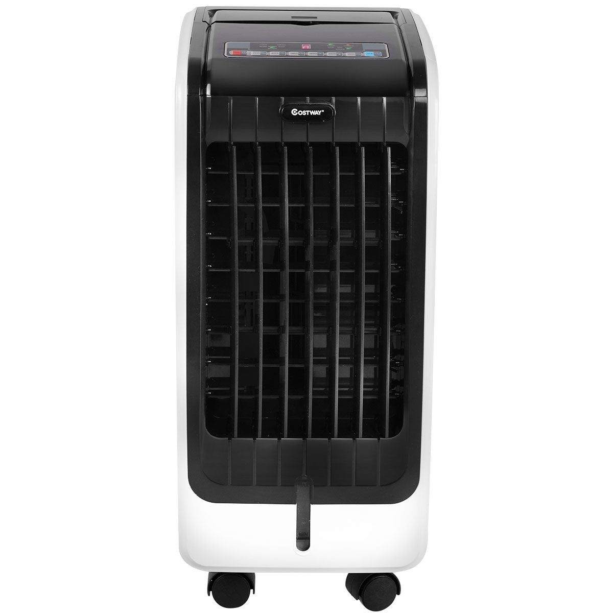 Refroidisseur D’Air 75W Portable Avec Télécommande Ecran LCD 3 Vitesses Minuterie 8H Réservoir D'Eau 6L 32X25X57Cm