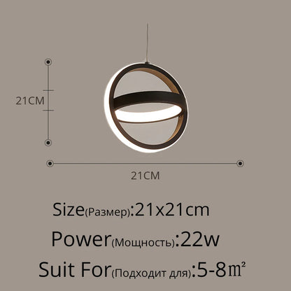 Modern LED Pendant Lights for Living Room Parlor Bedroom round Square Lamps Indoor Lighting Dropshipping Hanglamps Luminaire