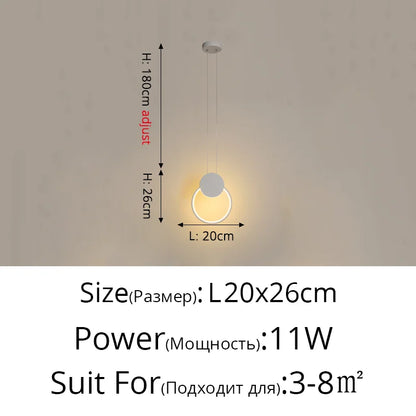 Modern LED Pendant Lights for Living Room Parlor Bedroom round Square Lamps Indoor Lighting Dropshipping Hanglamps Luminaire